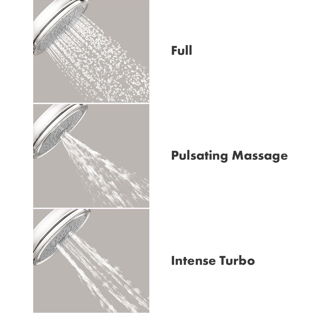 hansgrohe Croma 100 Classic Handshower 3-Jet, 2.5 GPM