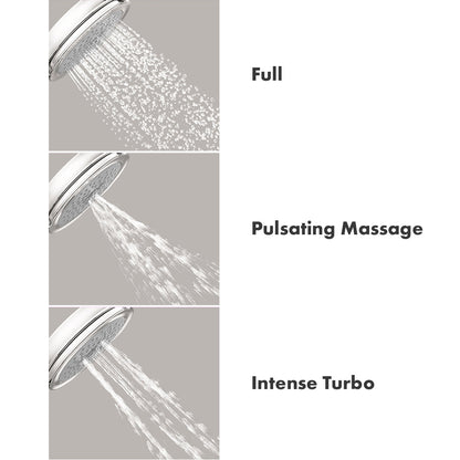 hansgrohe Croma 100 Classic Handshower 3-Jet, 2.5 GPM