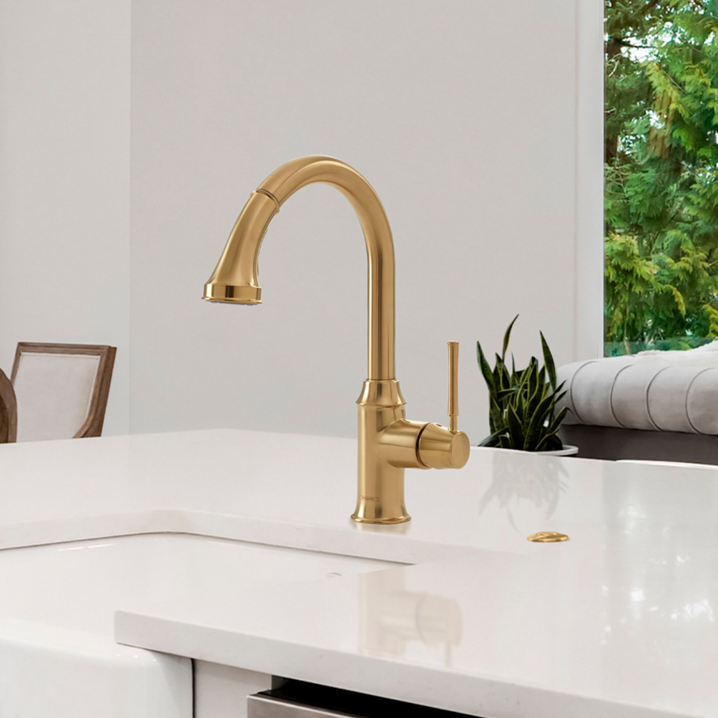 hansgrohe Talis C HighArc Kitchen Faucet, 2-Spray Pull-Down, 1.75 GPM