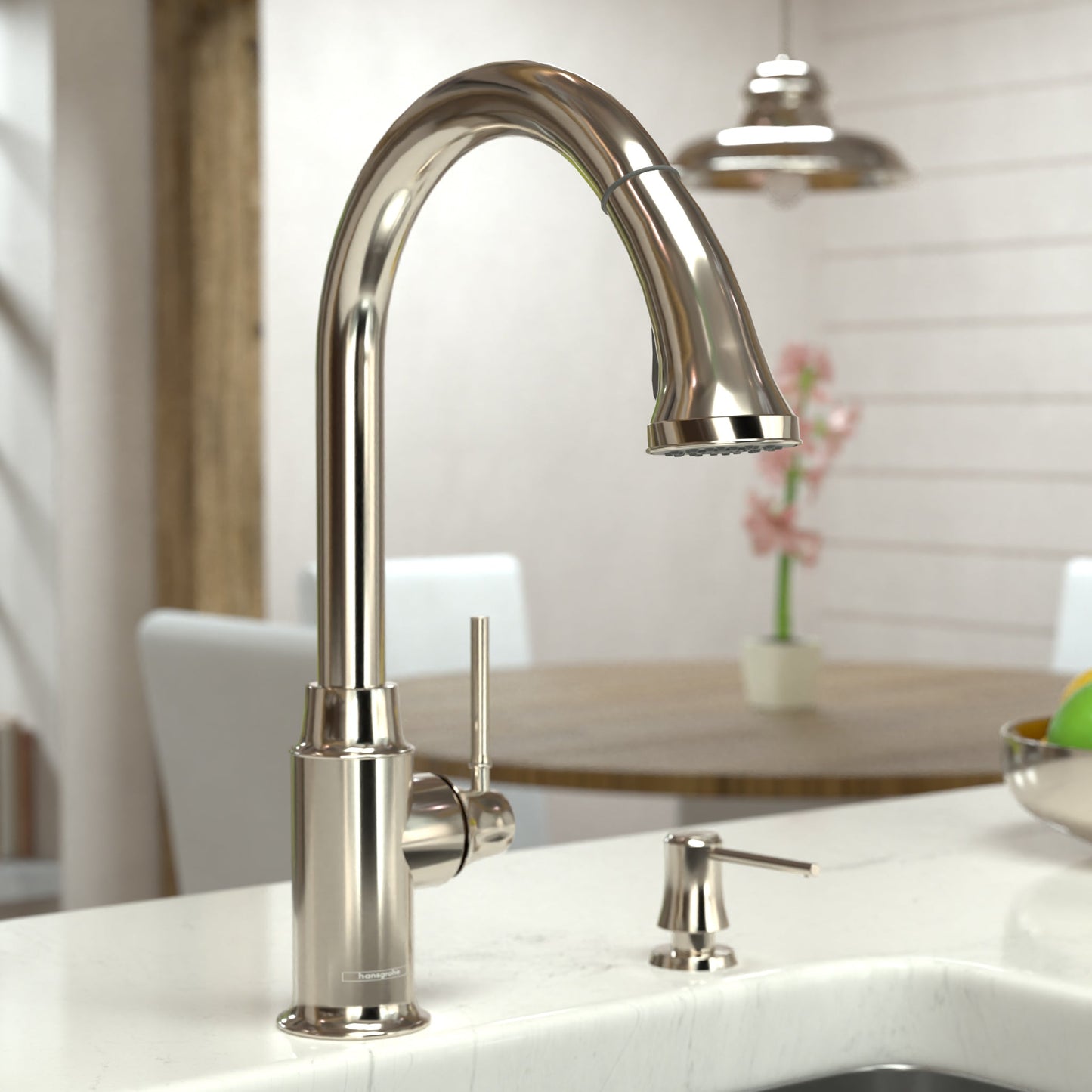 hansgrohe Talis C HighArc Kitchen Faucet, 2-Spray Pull-Down, 1.75 GPM