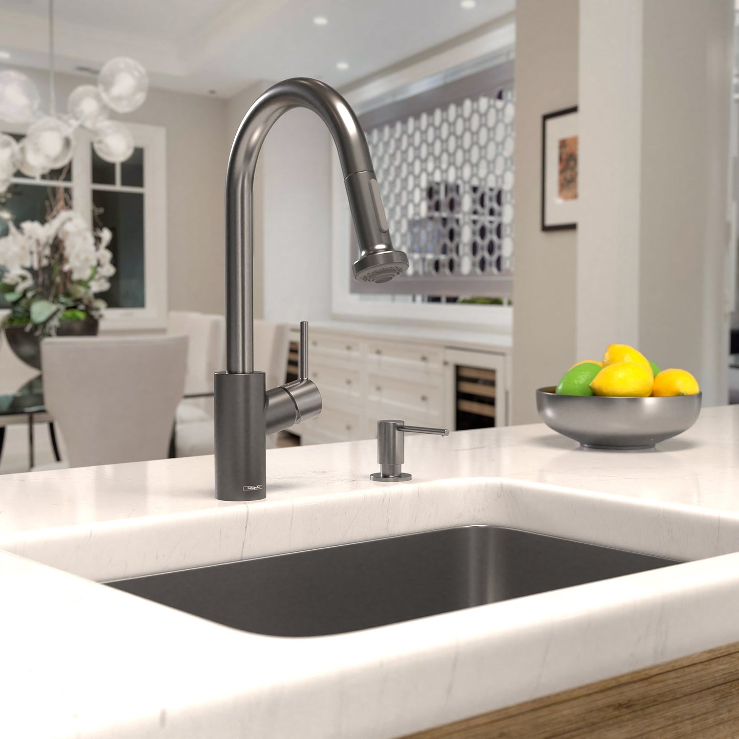hansgrohe Talis S² HighArc Kitchen Faucet, 2-Spray Pull-Down, 1.5 GPM