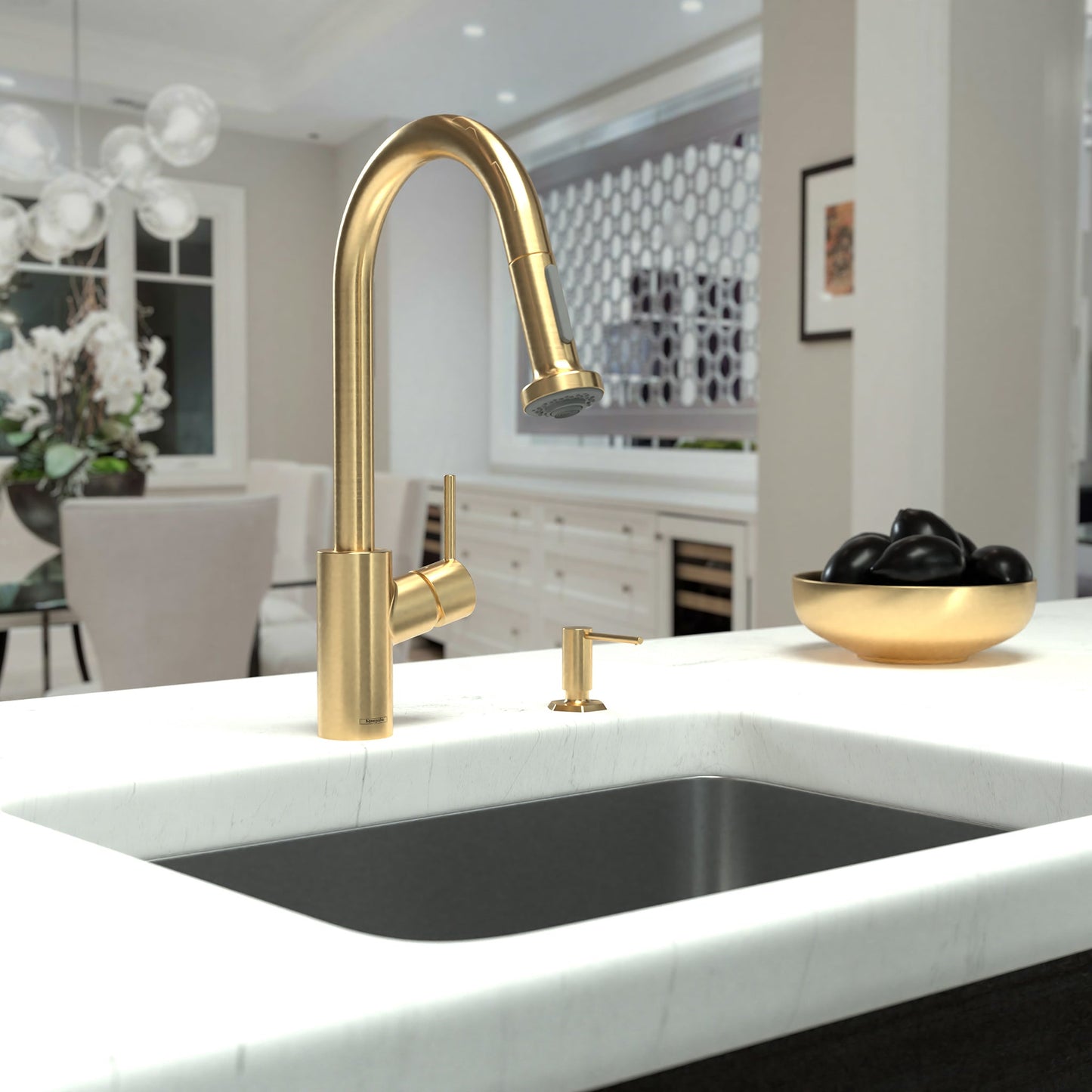 hansgrohe Talis S² HighArc Kitchen Faucet, 2-Spray Pull-Down, 1.5 GPM