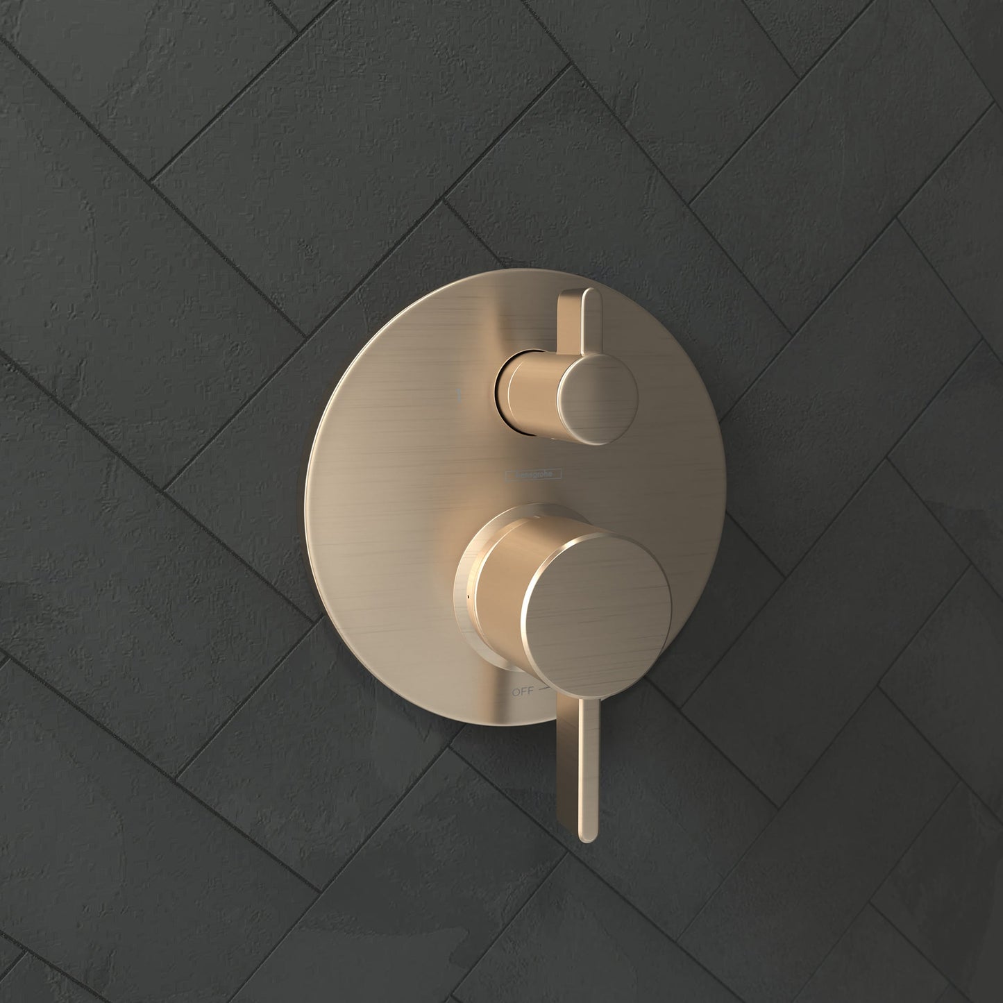 hansgrohe Ecostat Pressure Balance Trim S with Diverter
