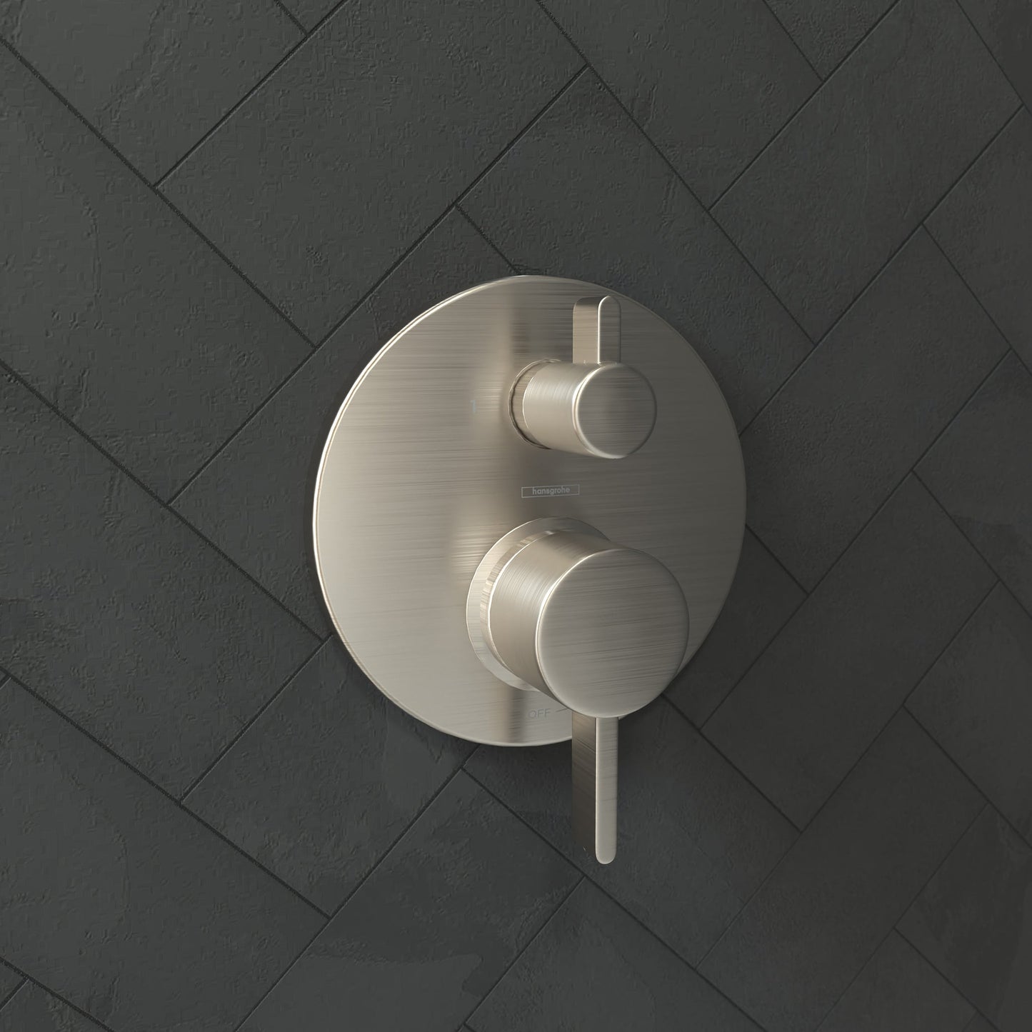 hansgrohe Ecostat Pressure Balance Trim S with Diverter