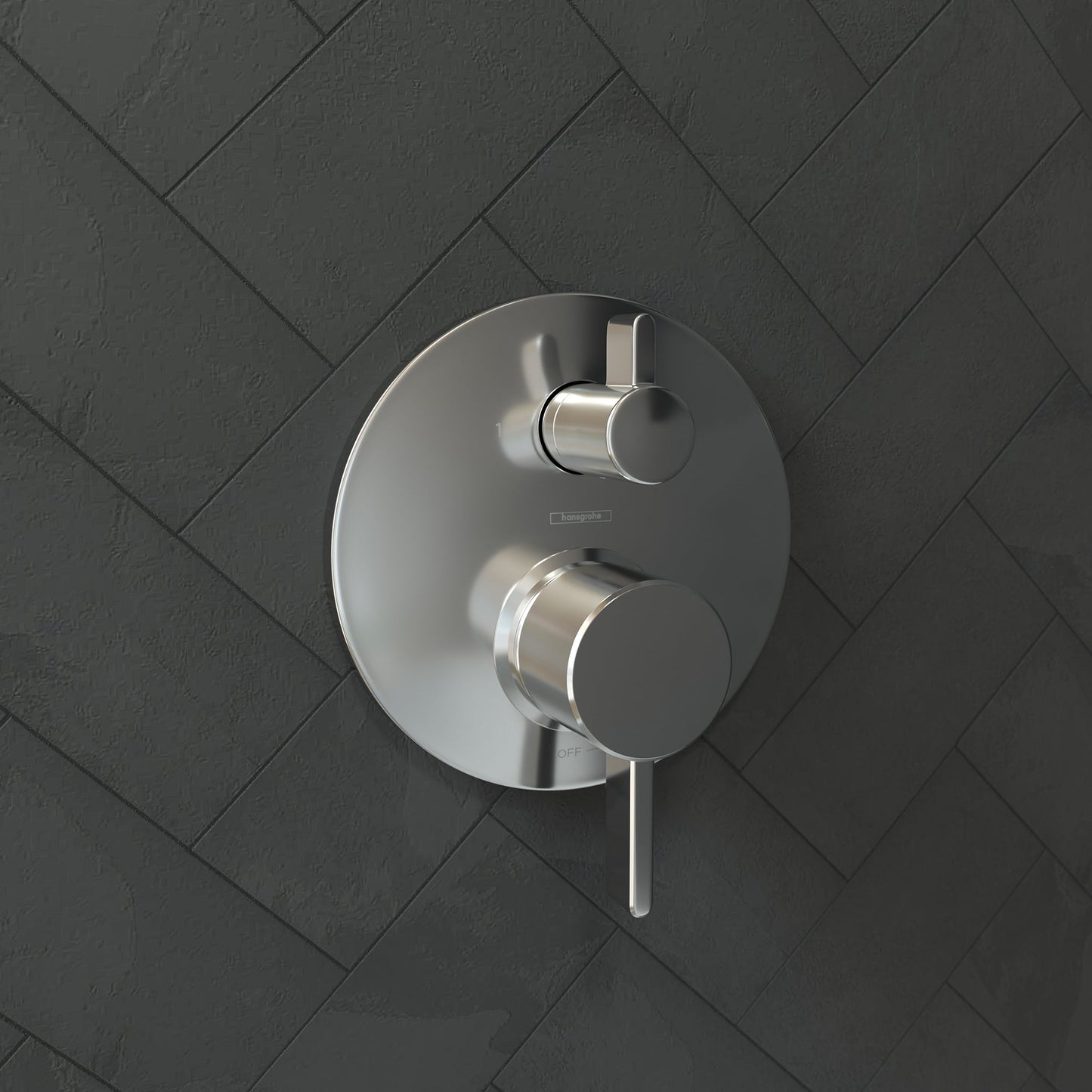 hansgrohe Ecostat Pressure Balance Trim S with Diverter