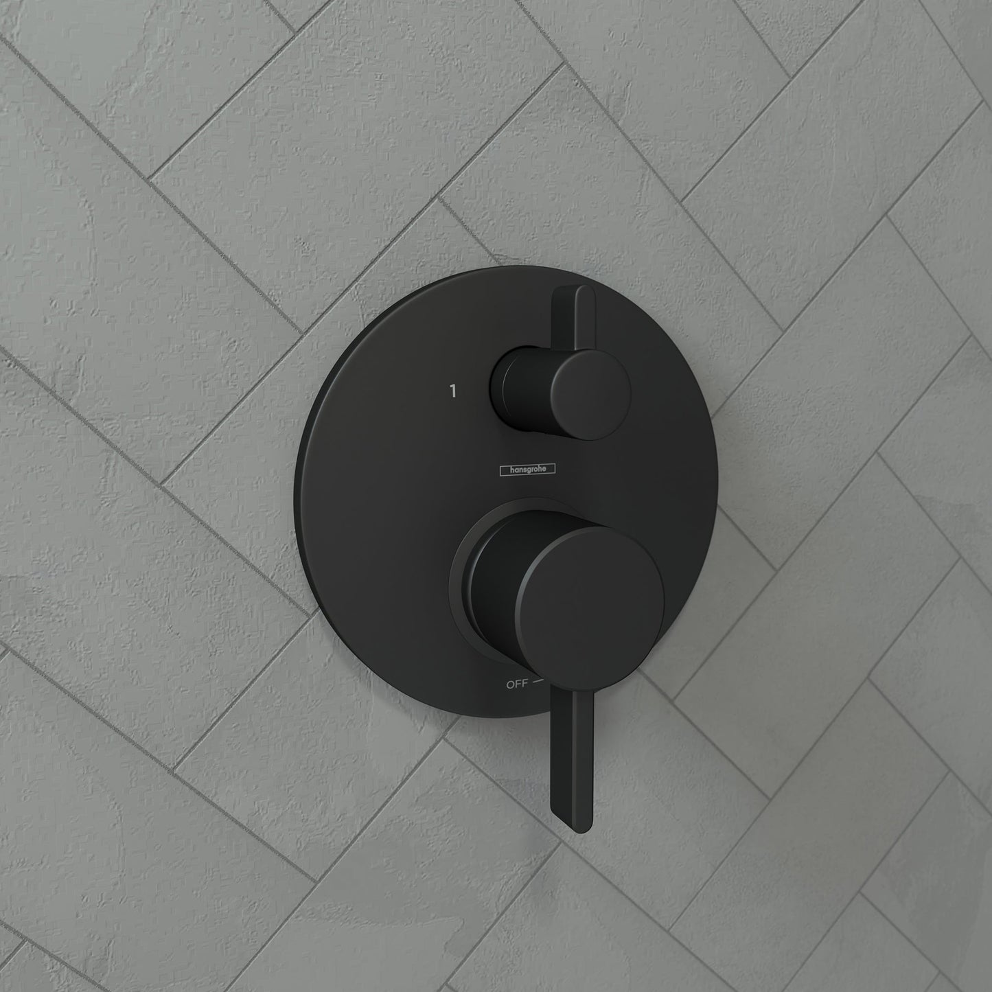 hansgrohe Ecostat Pressure Balance Trim S with Diverter