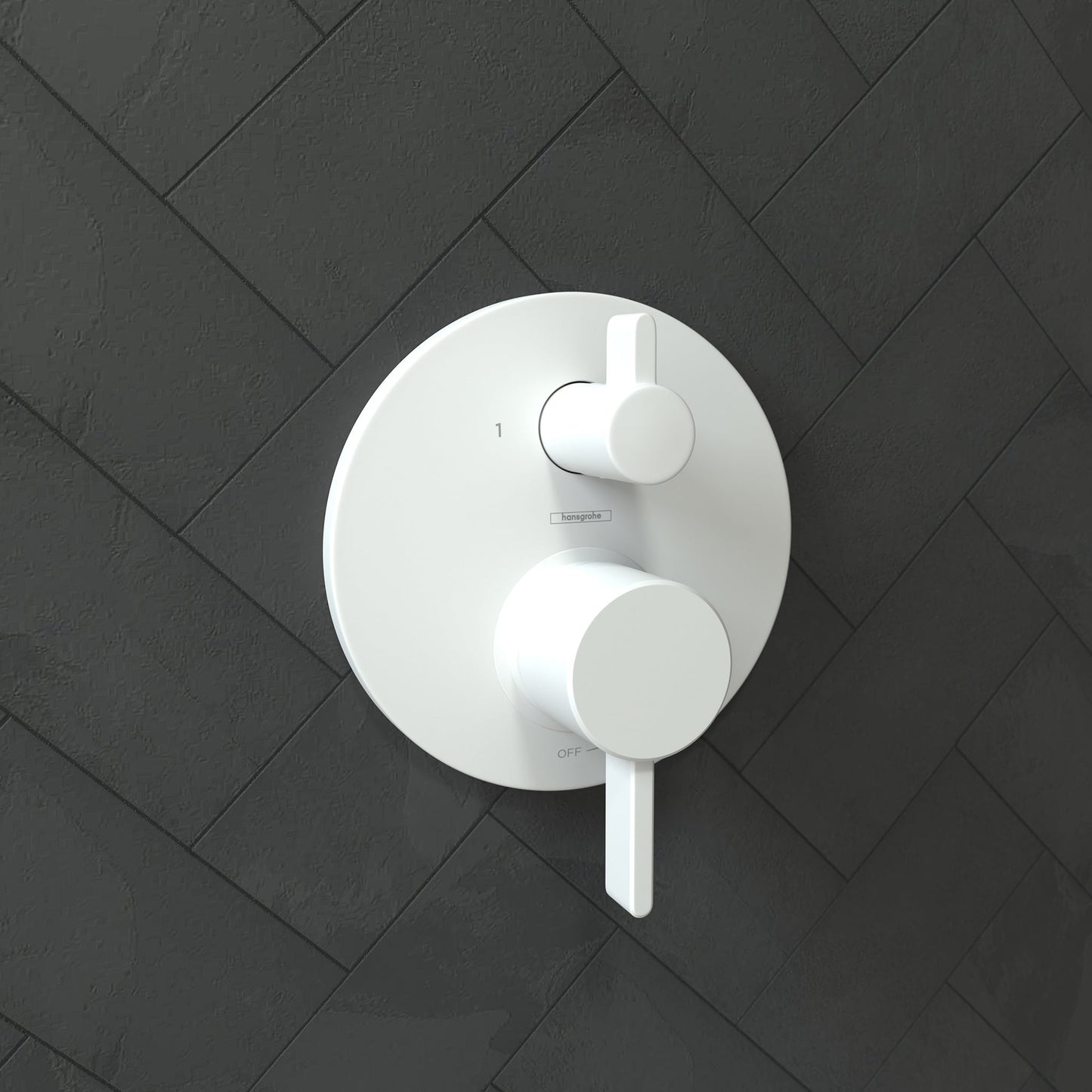 hansgrohe Ecostat Pressure Balance Trim S with Diverter