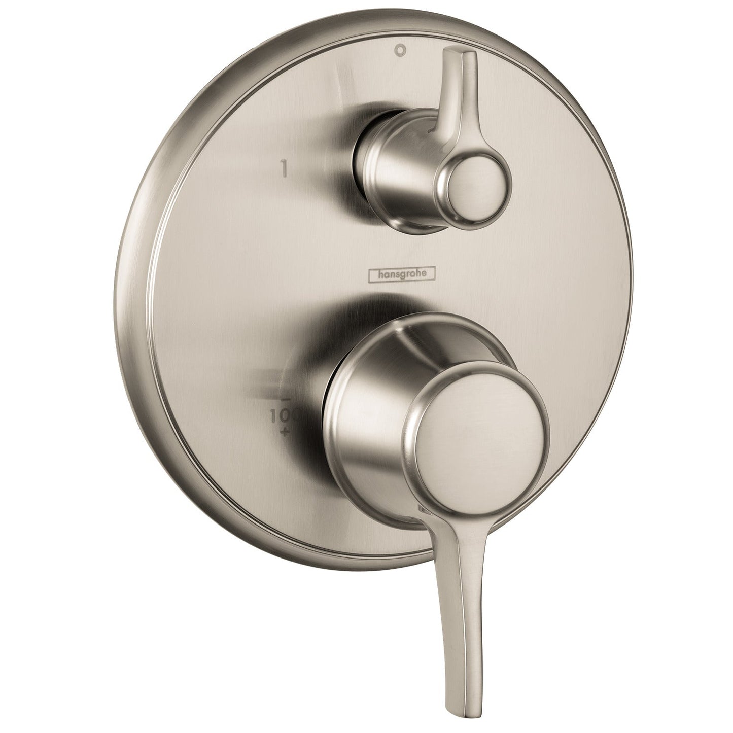 hansgrohe Ecostat Classic Pressure Balance Trim with Diverter, Round