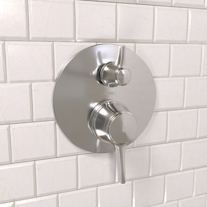 hansgrohe Ecostat Classic Pressure Balance Trim with Diverter, Round