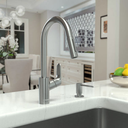 hansgrohe Focus HighArc Kitchen Faucet, 2-Spray Pull-Down, 1.75 GPM