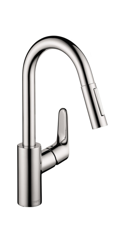 hansgrohe Focus Prep Kitchen Faucet, 2-Spray Pull-Down, 1.75 GPM