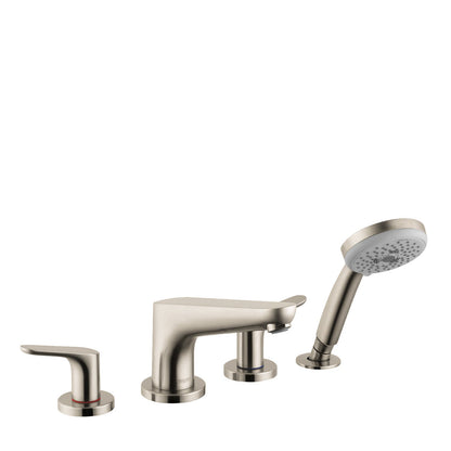 hansgrohe Focus 4-Hole Roman Tub Set Trim with 1.8 GPM Handshower