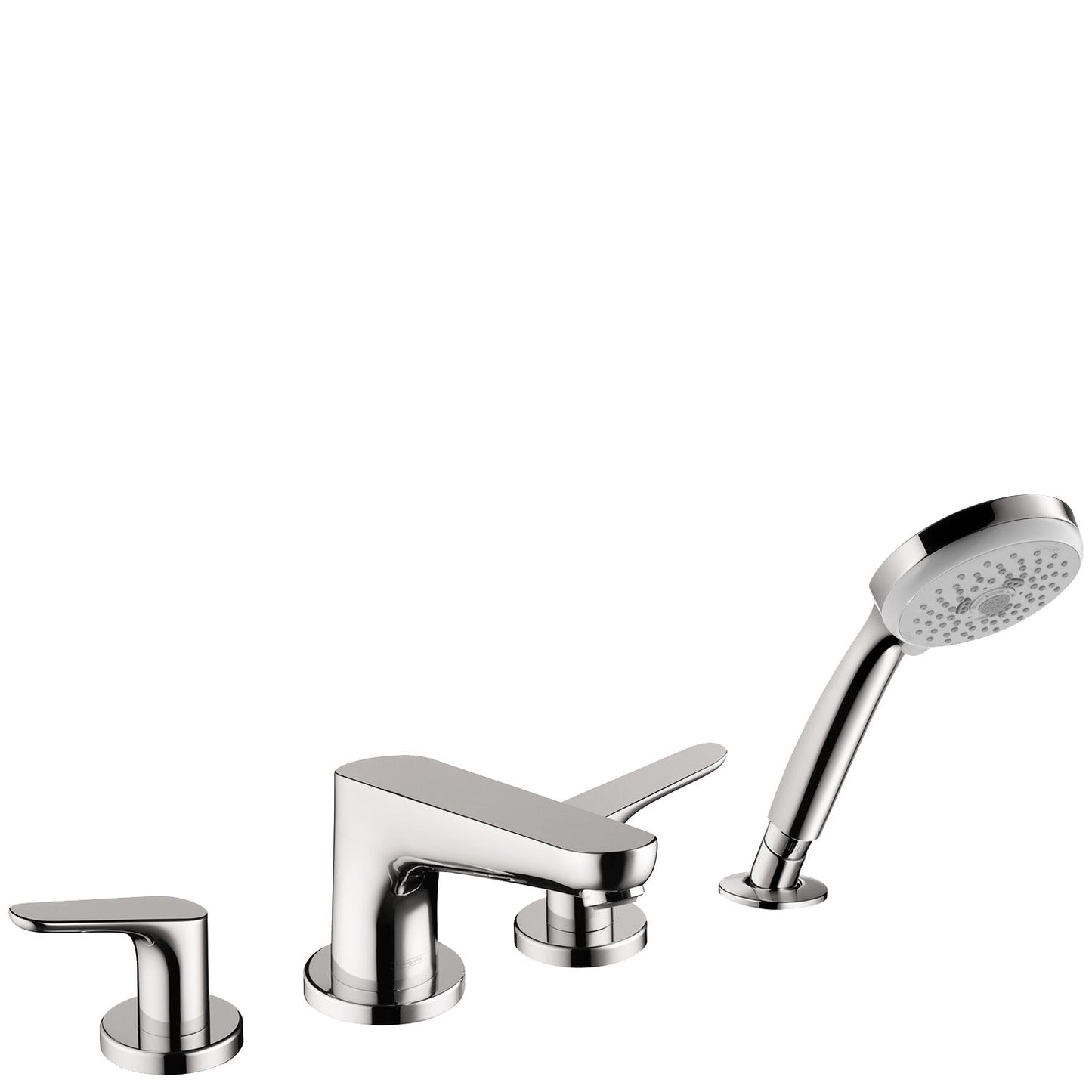 hansgrohe Focus 4-Hole Roman Tub Set Trim with 1.8 GPM Handshower