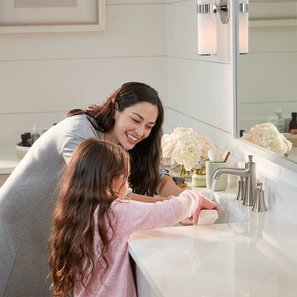 hansgrohe Joleena Widespread Faucet 100 with Pop-Up Drain, 1.2 GPM