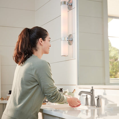 hansgrohe Joleena Widespread Faucet 100 with Pop-Up Drain, 1.2 GPM