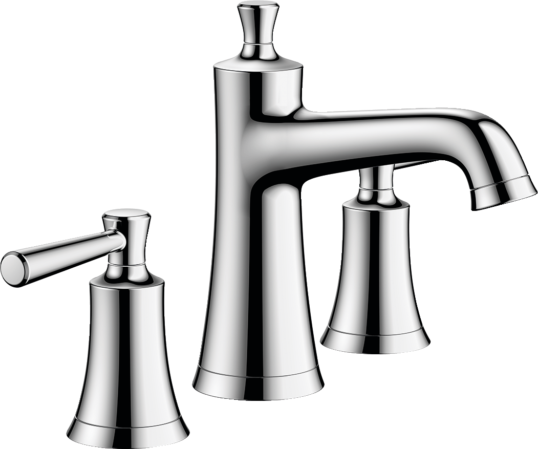 hansgrohe Joleena Widespread Faucet 100 with Pop-Up Drain, 1.2 GPM