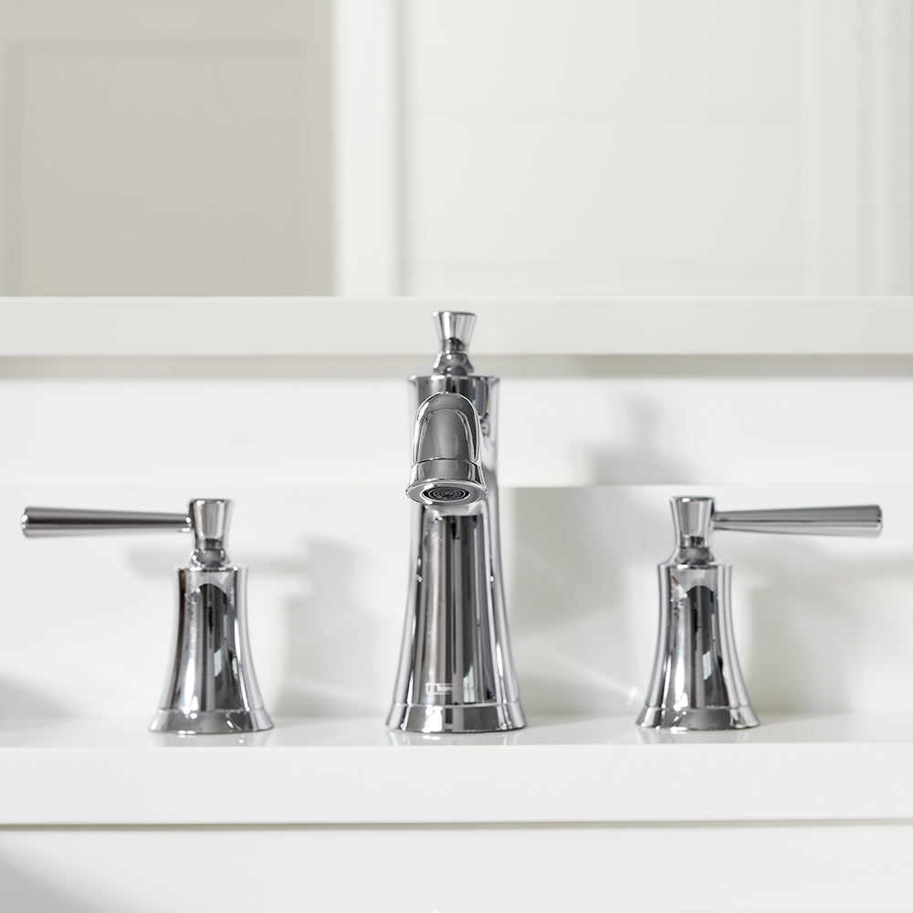 hansgrohe Joleena Widespread Faucet 100 with Pop-Up Drain, 1.2 GPM