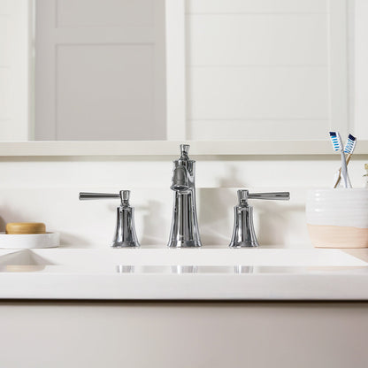 hansgrohe Joleena Widespread Faucet 100 with Pop-Up Drain, 1.2 GPM