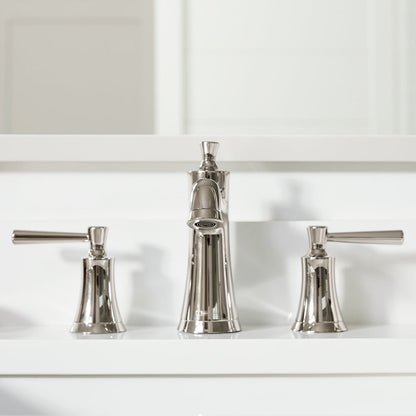 hansgrohe Joleena Widespread Faucet 100 with Pop-Up Drain, 1.2 GPM