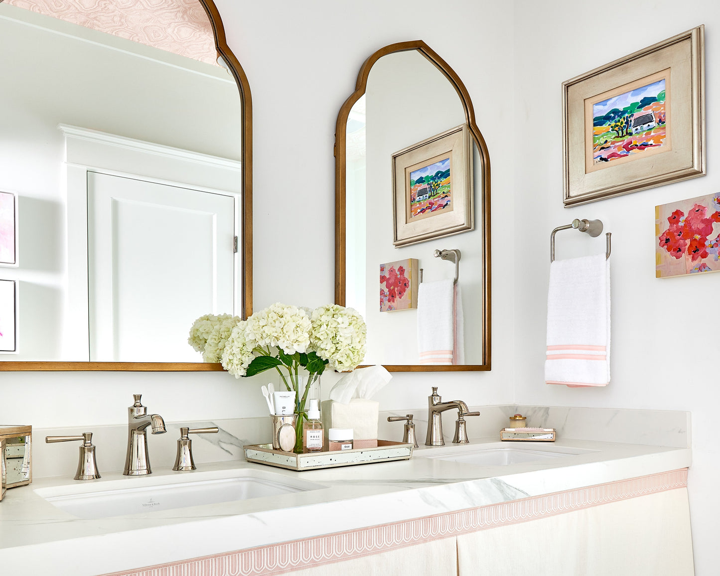 hansgrohe Joleena Widespread Faucet 100 with Pop-Up Drain, 1.2 GPM