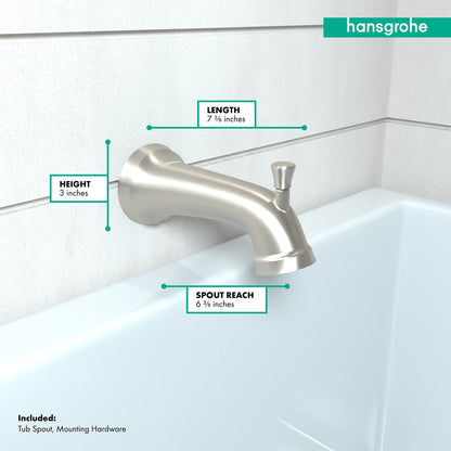 hansgrohe Joleena Tub Spout with Diverter