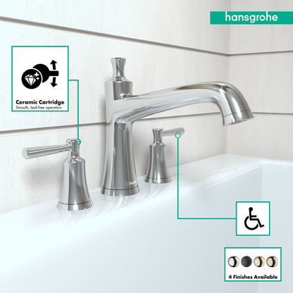 hansgrohe Joleena 3-Hole Roman Tub Set Trim
