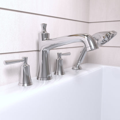 hansgrohe Joleena 4-Hole Roman Tub Set Trim with 1.75 GPM Handshower