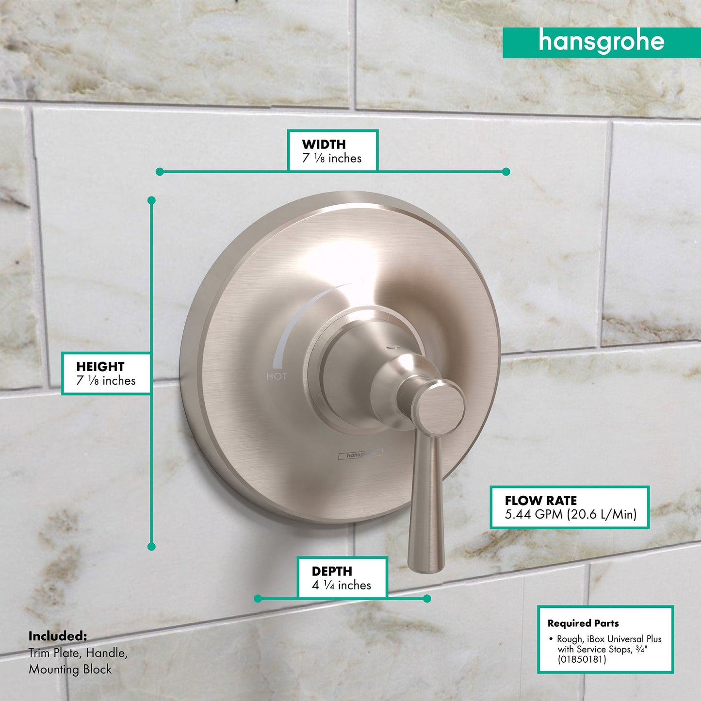 hansgrohe Joleena Pressure Balance Trim
