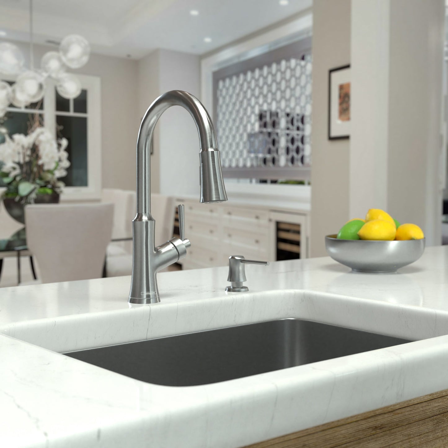 hansgrohe Joleena HighArc Kitchen Faucet, 2-Spray Pull-Down, 1.75 GPM