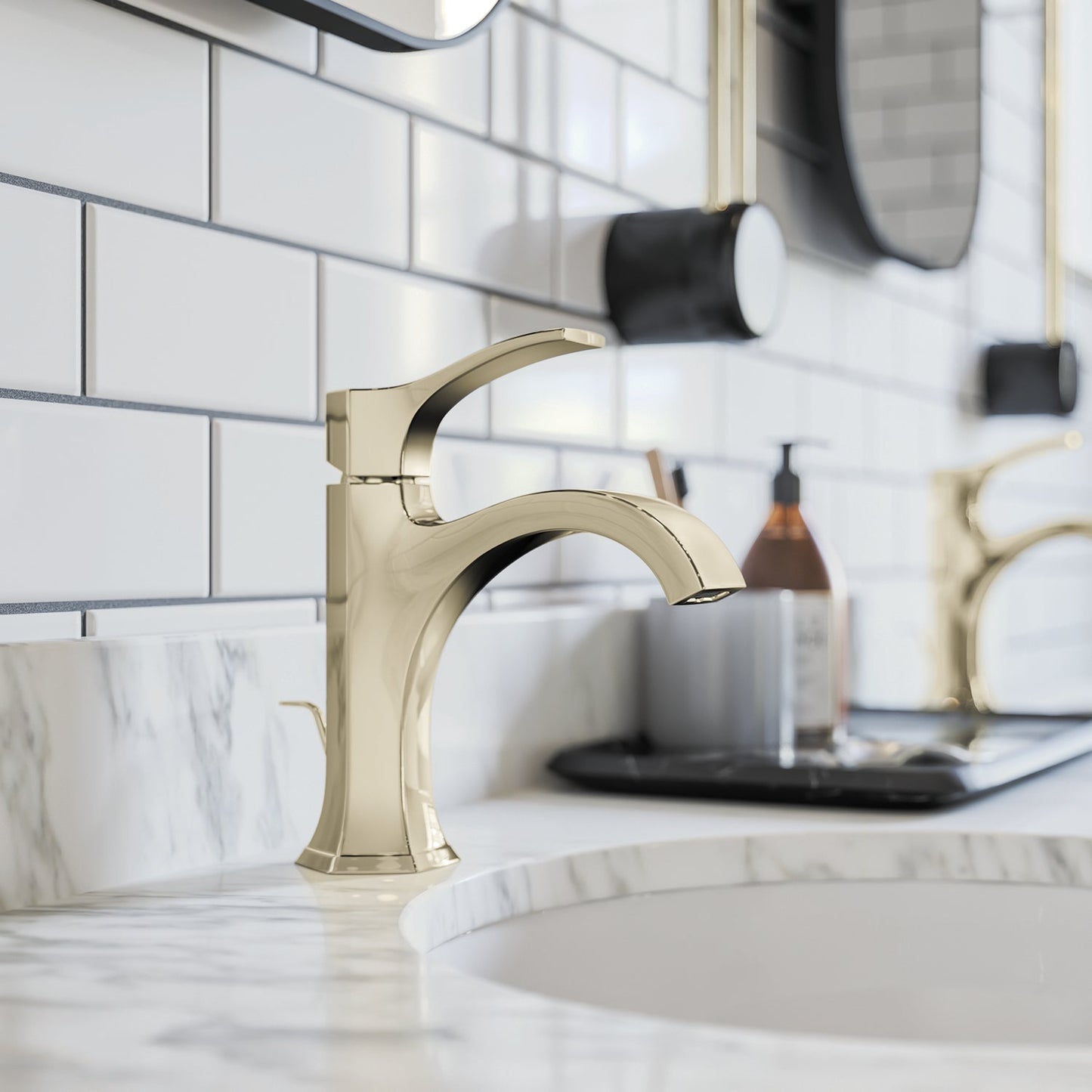 hansgrohe Locarno Single-Hole Faucet 110 with Pop-Up Drain, 1.2 GPM
