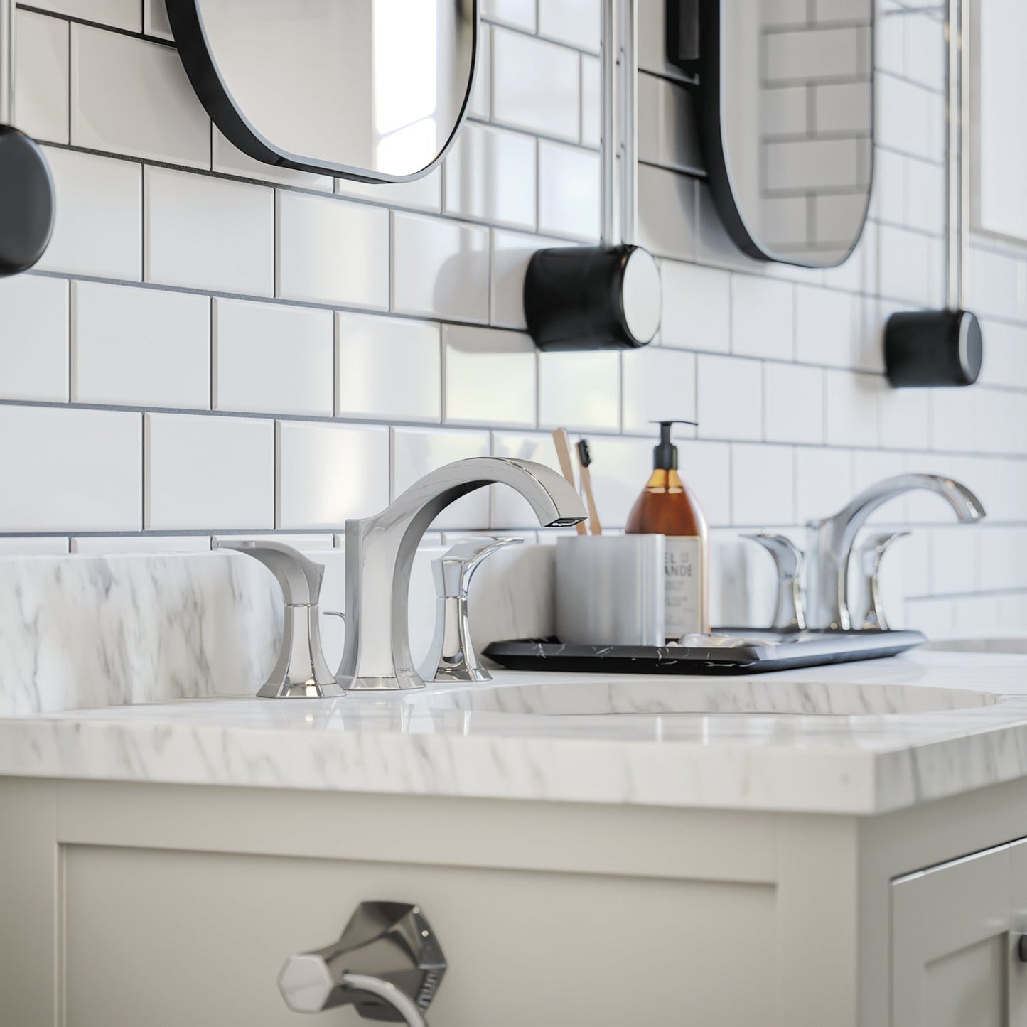 hansgrohe Locarno Widespread Faucet 110 with pop-up drain, 1.2 GPM