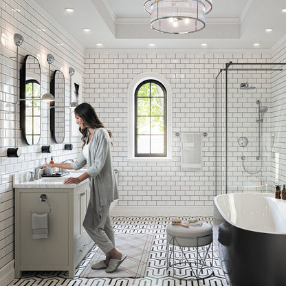 hansgrohe Locarno Widespread Faucet 110 with pop-up drain, 1.2 GPM