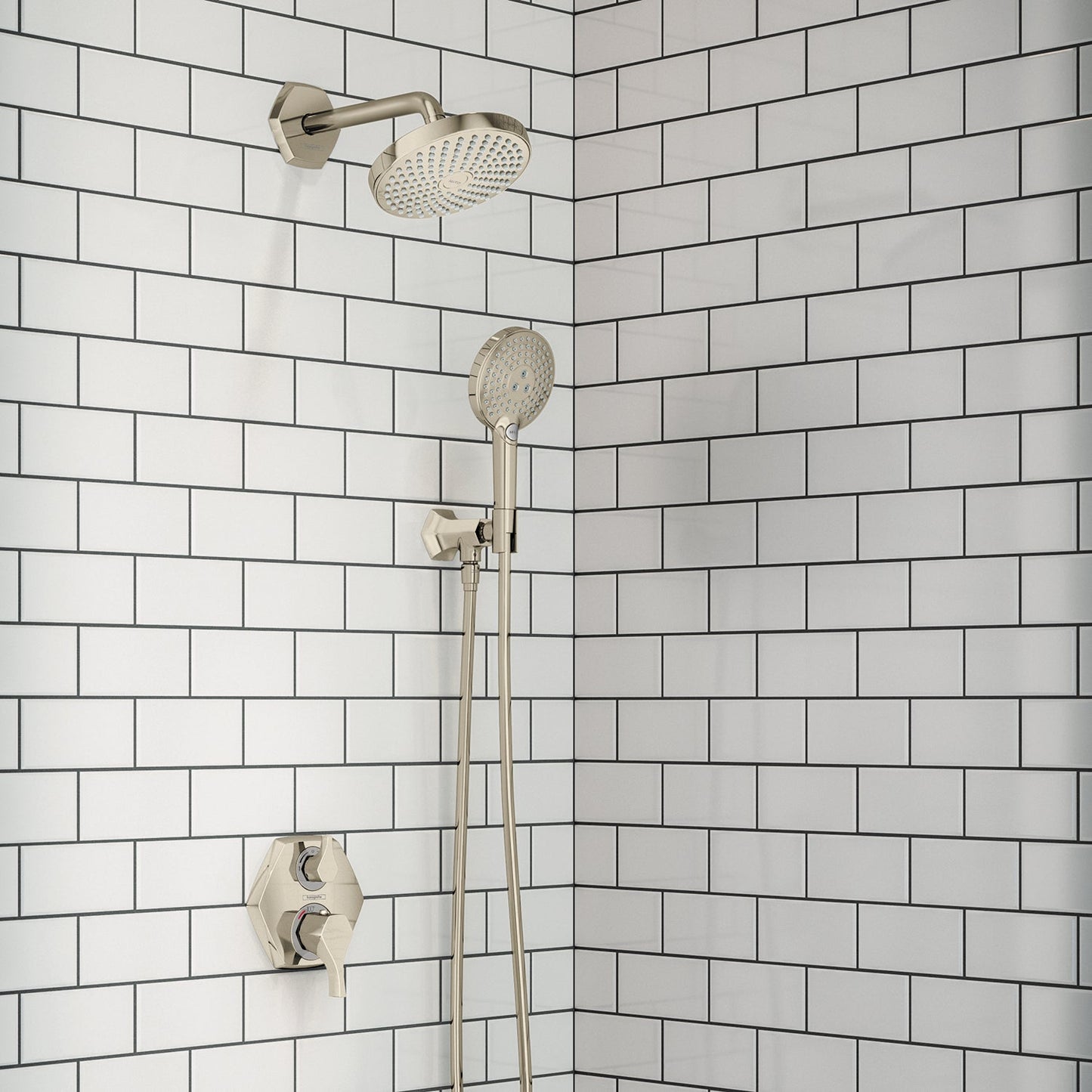 hansgrohe Locarno Handshower Holder with Outlet