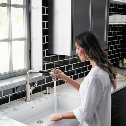 hansgrohe Locarno HighArc Kitchen Faucet, 2-Spray Pull-Out, 1.75 GPM