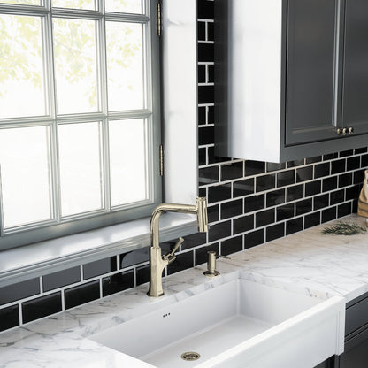 hansgrohe Locarno HighArc Kitchen Faucet, 2-Spray Pull-Out, 1.75 GPM