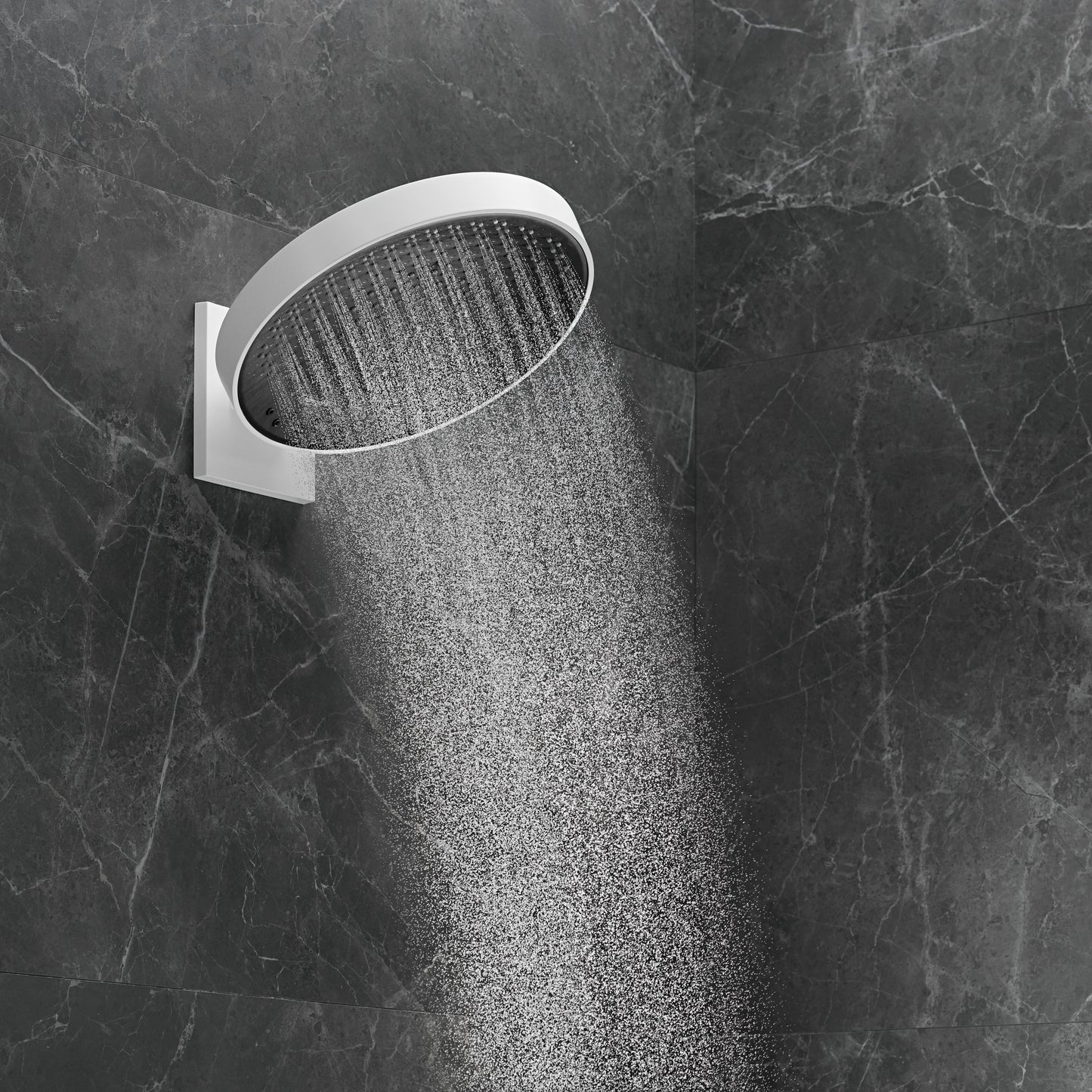 hansgrohe Rainfinity Showerhead 250 3-Jet, 1.75 GPM with RainSelect Thermostatic Trim for 4 Functions
