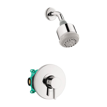 hansgrohe Clubmaster Pressure Balance Shower Set with Rough, 2.5 GPM