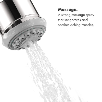 hansgrohe Clubmaster Pressure Balance Shower Set with Rough, 2.5 GPM