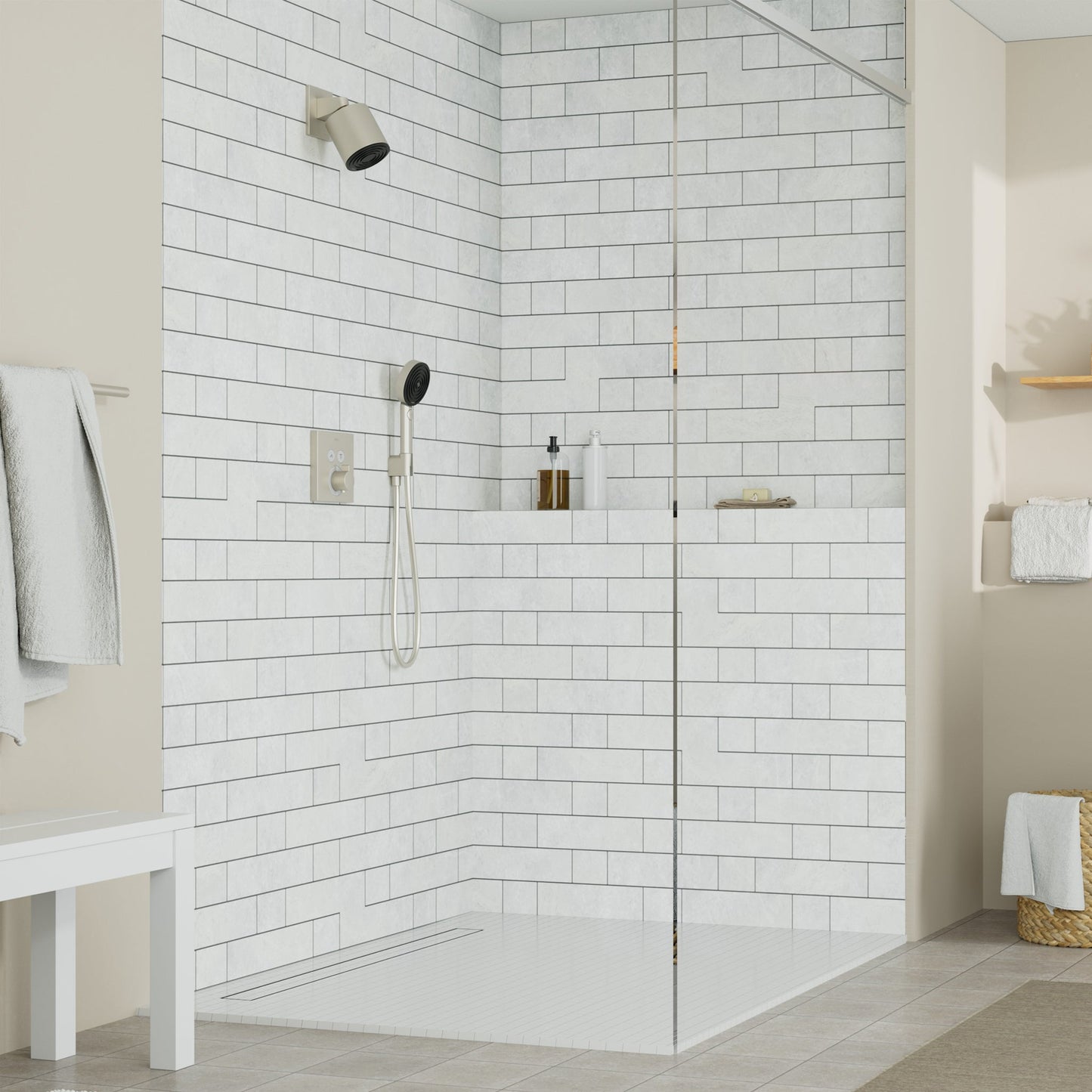 hansgrohe Pulsify S Handshower Set 105 3-Jet, 2.5 GPM