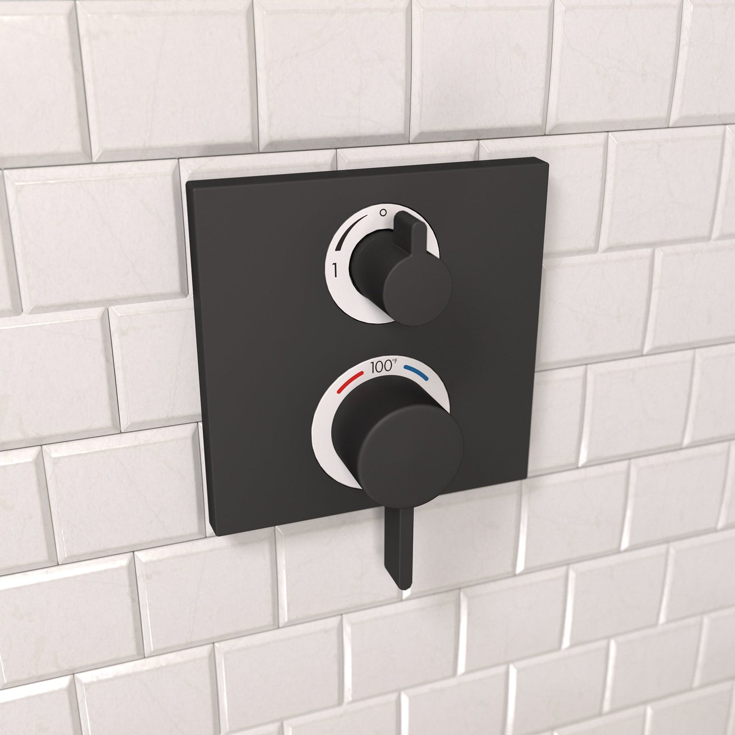 hansgrohe Ecostat Square Thermostatic Trim with Volume Control
