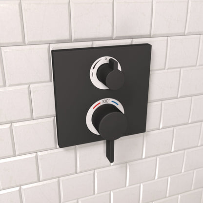 hansgrohe Ecostat Square Thermostatic Trim with Volume Control