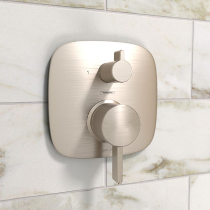hansgrohe Ecostat Pressure Balance Trim Square with Diverter