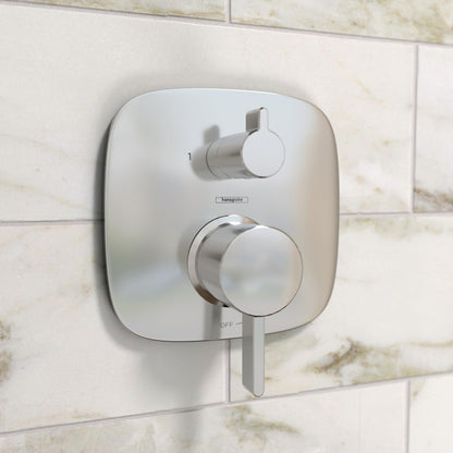 hansgrohe Ecostat Pressure Balance Trim Square with Diverter