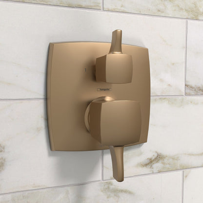 hansgrohe Ecostat Classic Pressure Balance Trim Classic Square with Diverter