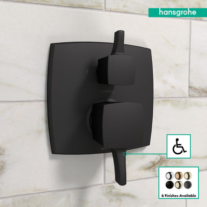 hansgrohe Ecostat Classic Pressure Balance Trim Classic Square with Diverter