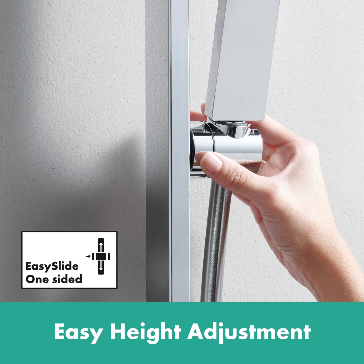 hansgrohe Pulsify E Wallbar Set 100 3-Jet 24", 1.75 GPM