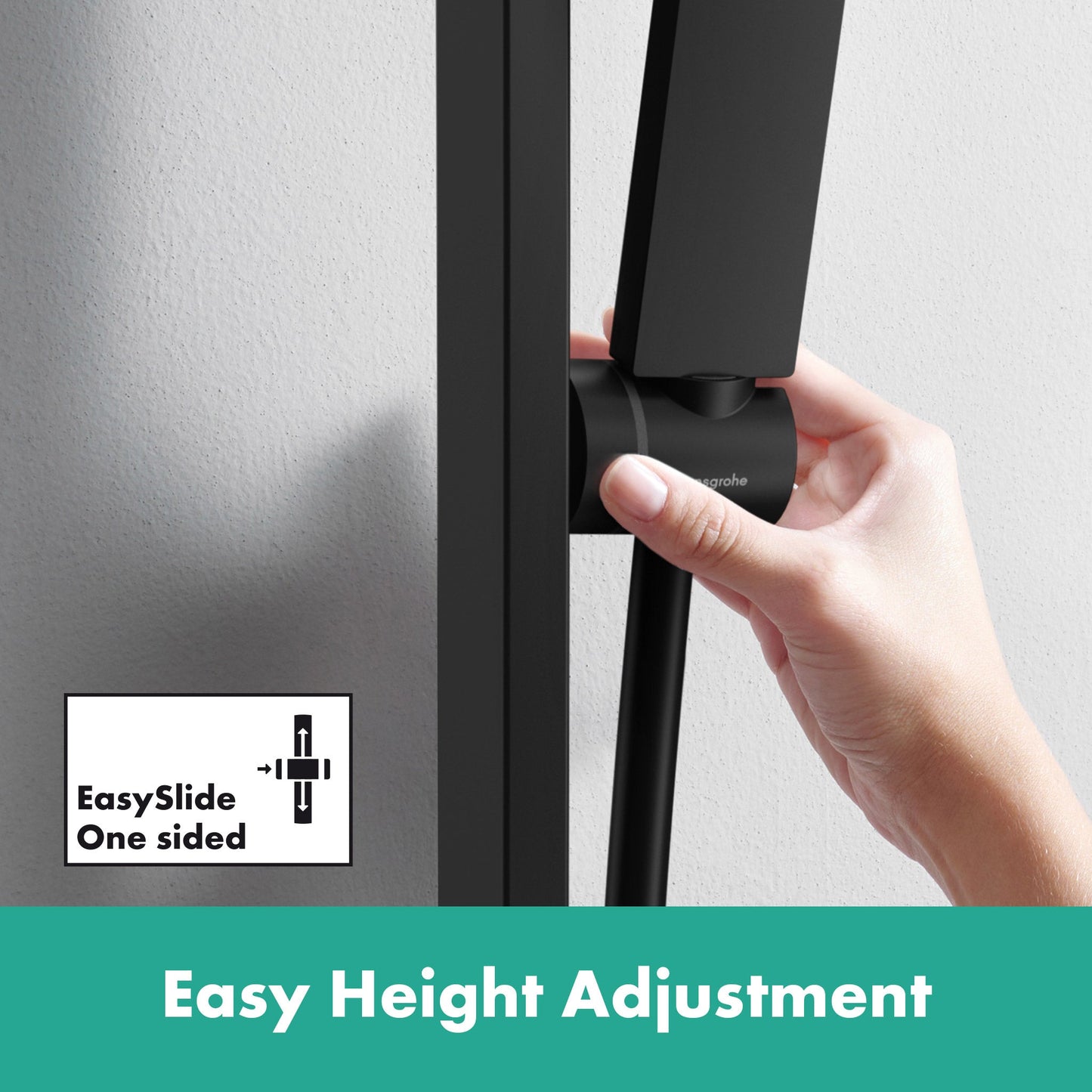 hansgrohe Pulsify E Wallbar Set 100 3-Jet 24", 1.75 GPM