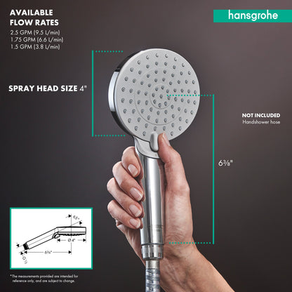 hansgrohe Vernis Blend Handshower 100 Vario-Jet, 1.5 GPM