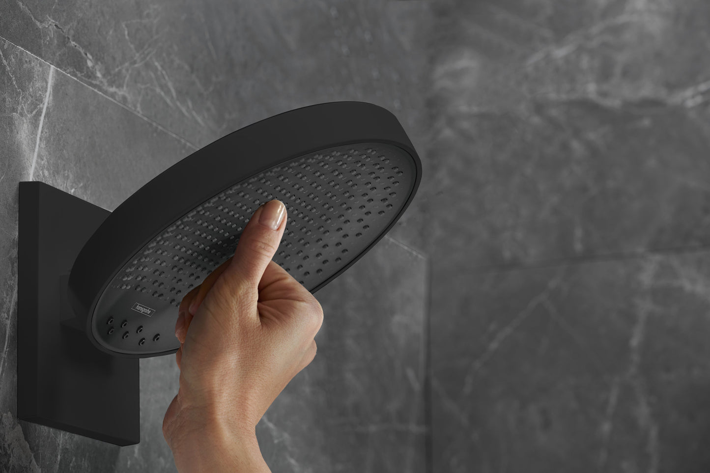 hansgrohe Rainfinity Showerhead 250 3-Jet with Wall Connector Trim, 2.5 GPM