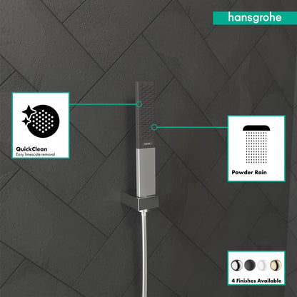 hansgrohe Rainfinity Baton Handshower 100 1-Jet, 2.5 GPM